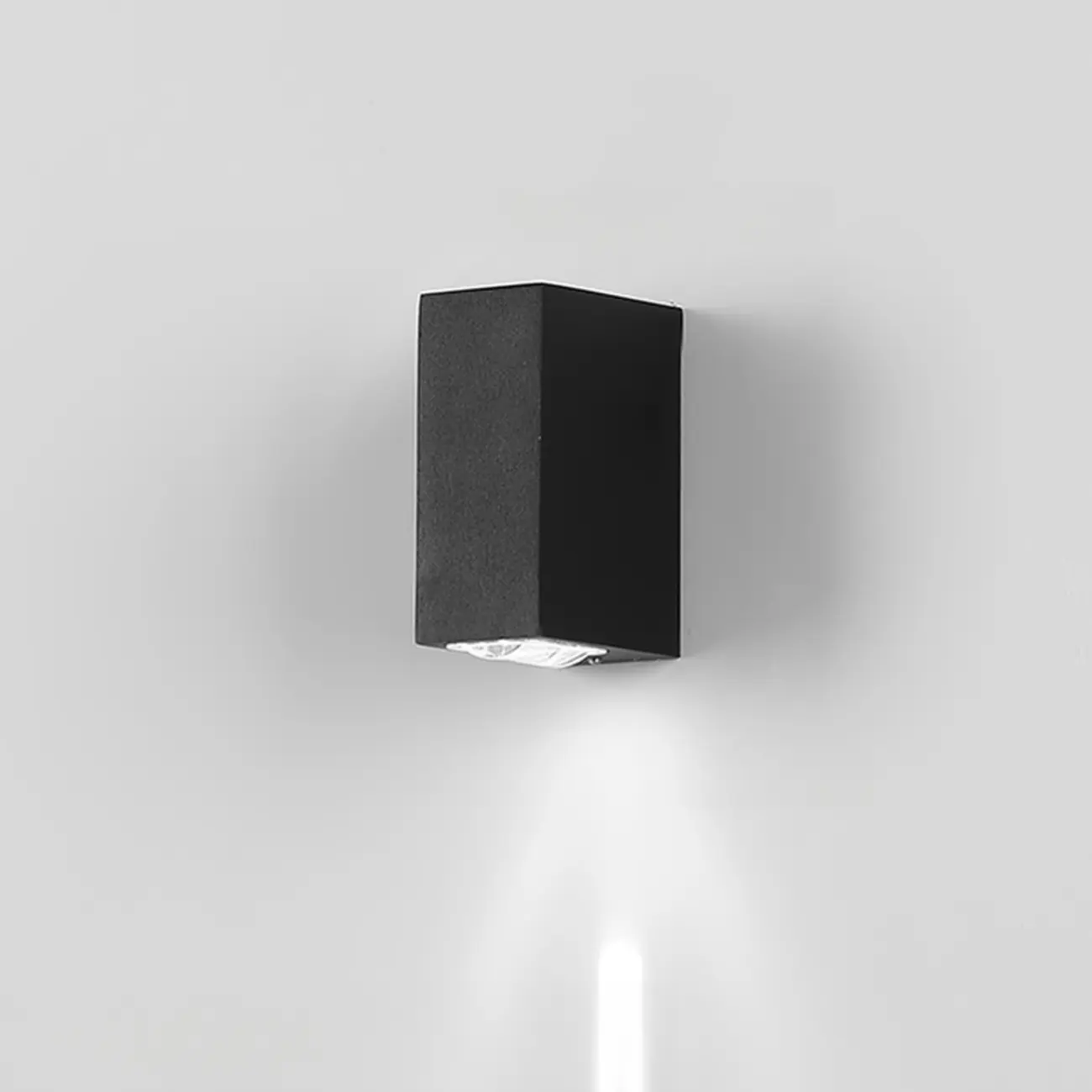 Modern Black Rectangle Outdoor Up Down LED Wall Light
