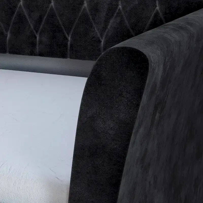 Boyd Sleep Kendal Velvet Upholstered Twin Daybed with Trundle