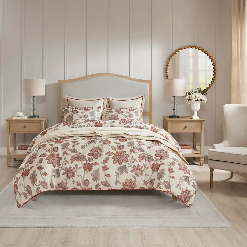 Light Natural Nightstand with Drawer and Shelf