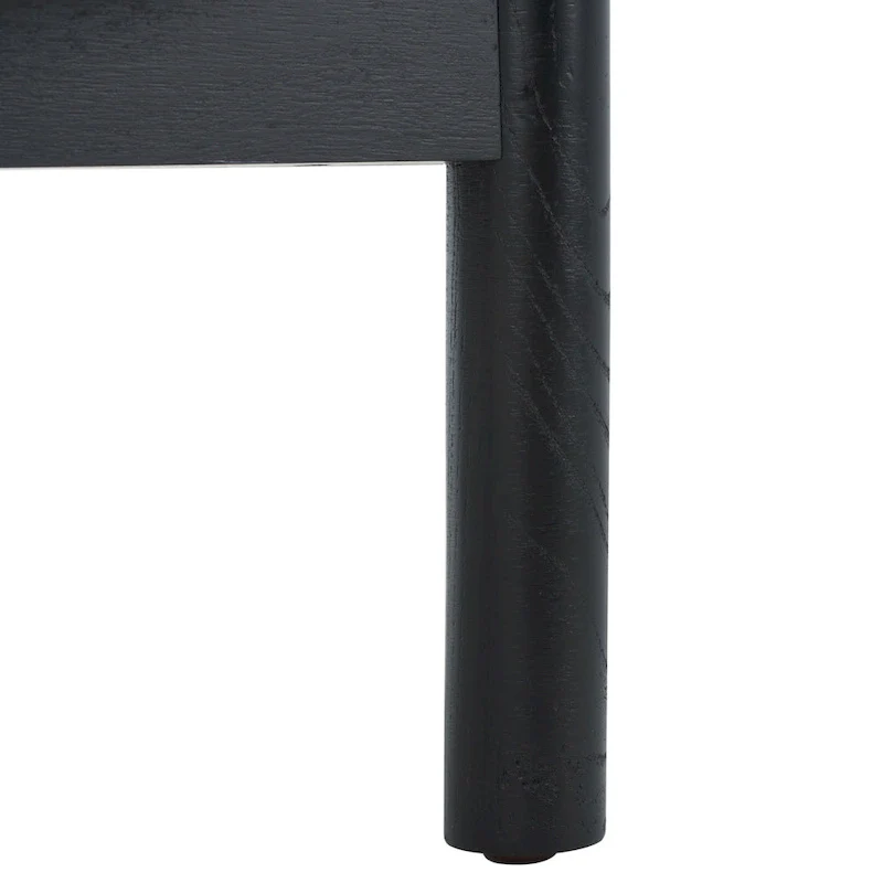 SAFAVIEH Couture Alberdine Rattan/Glass Accent Table - 23 In. W x 23 In. D x 24 In. H - 23W x 23D x 24H