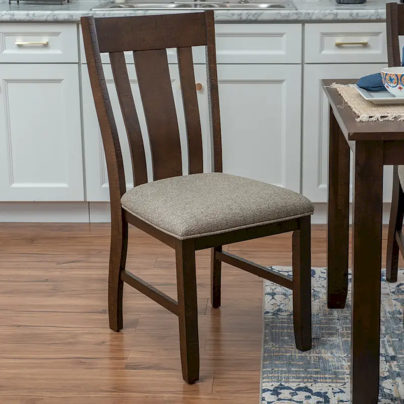 Stokes Brown Wooden 6-Piece Dining Set