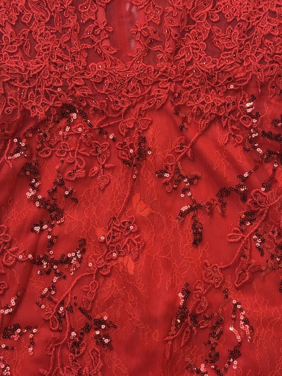 Red - Bodycon Sweetheart Lace Short Tight Homecoming Dresses with Appliques