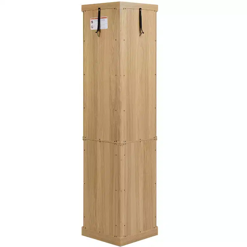 MAYEERTY Laundry Room Fold-Down Cabinet Metal+MDF Fold-Down Shelf Wall-Mount