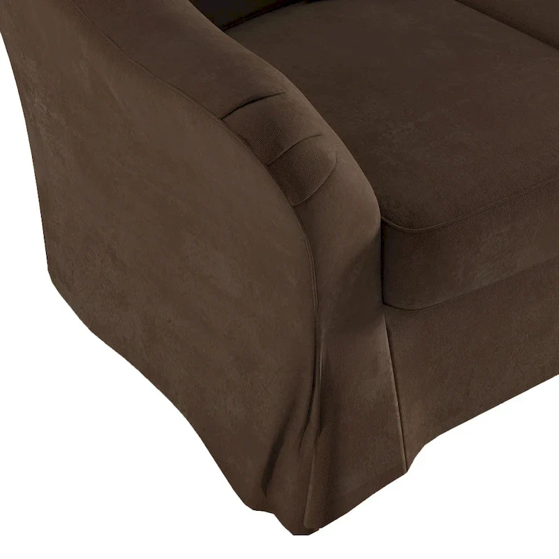 Flared English Arm Slipcovered Feather Down Chair