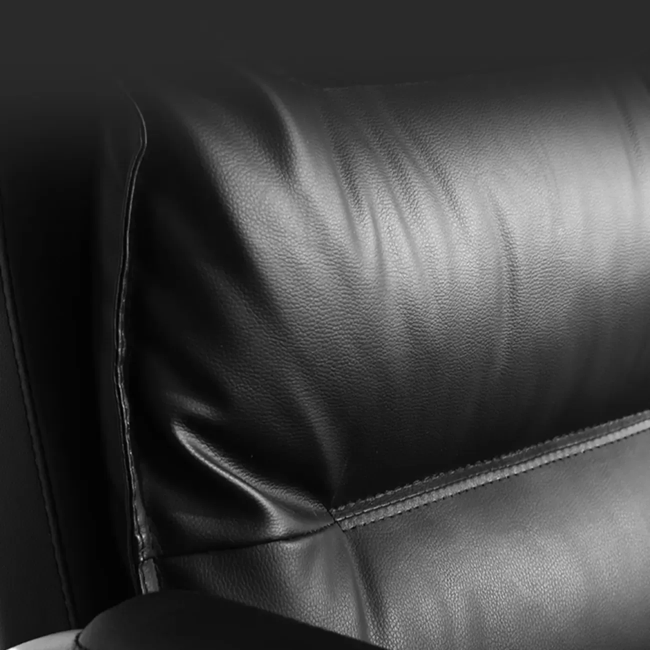 Elegant Brown Leather Reclining Executive Office Chair