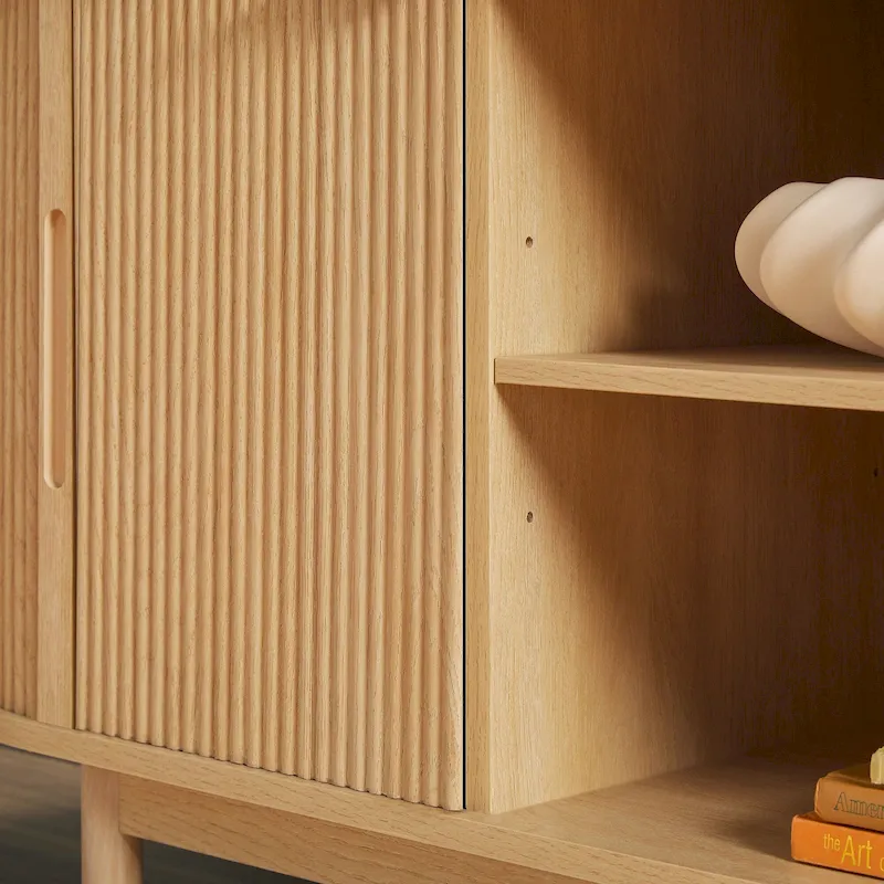 Middlebrook Modern Reeded 60-inch TV Stand with Rounded Edges