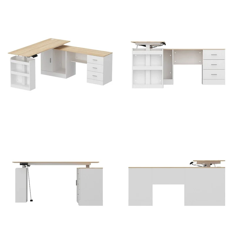 63W Versatile Standing Desk Aesthetic with Height Customization Table