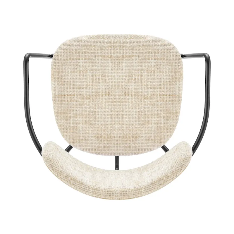 Alivia Fabric Dining Side Arm Chair, (Set of 2)