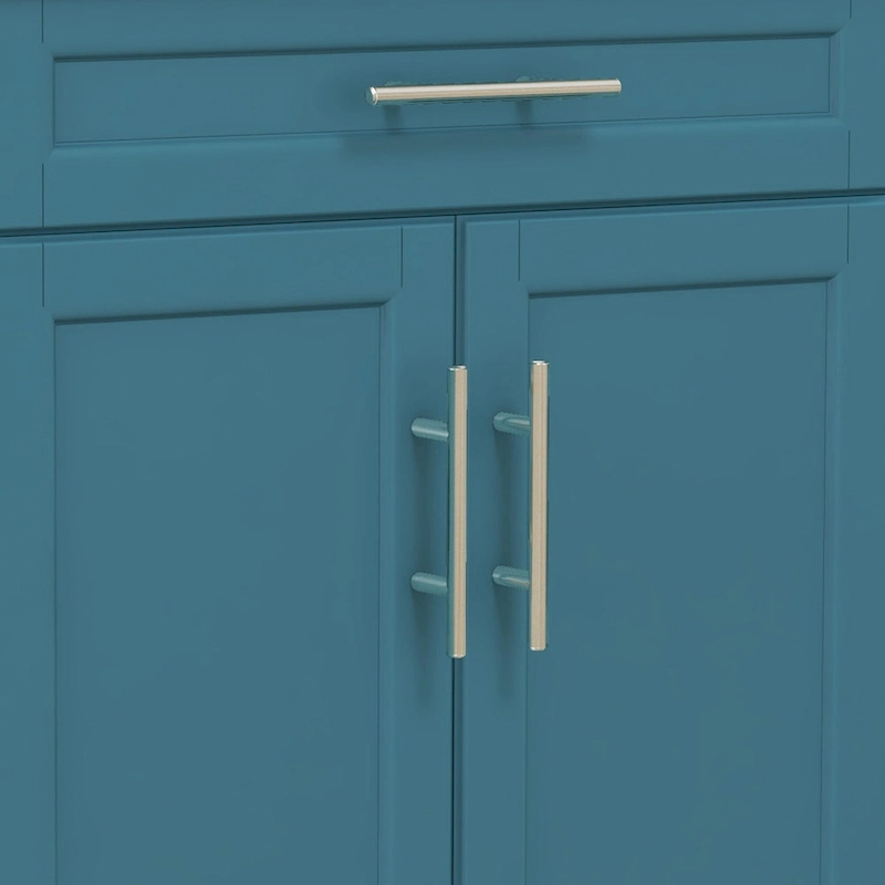 HOMCOM Kitchen Island on Wheels, Rolling Kitchen Cart with Stainless Steel Countertop, Drawer, Gray