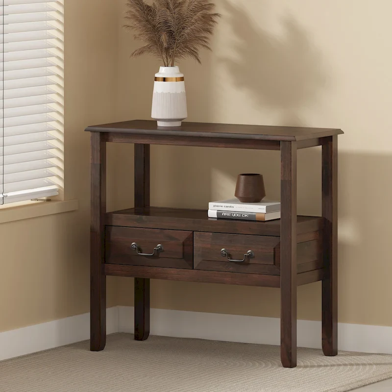 Grant Acacia Wood Accent Table by