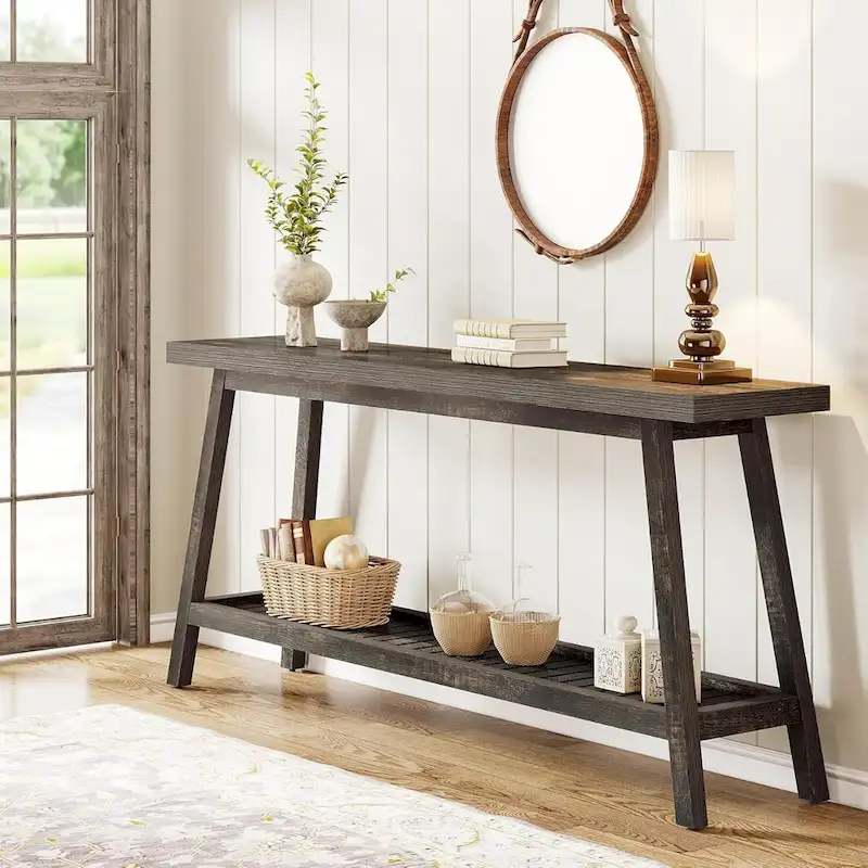 Farmhouse 70.9 Inches Console Entryway Table