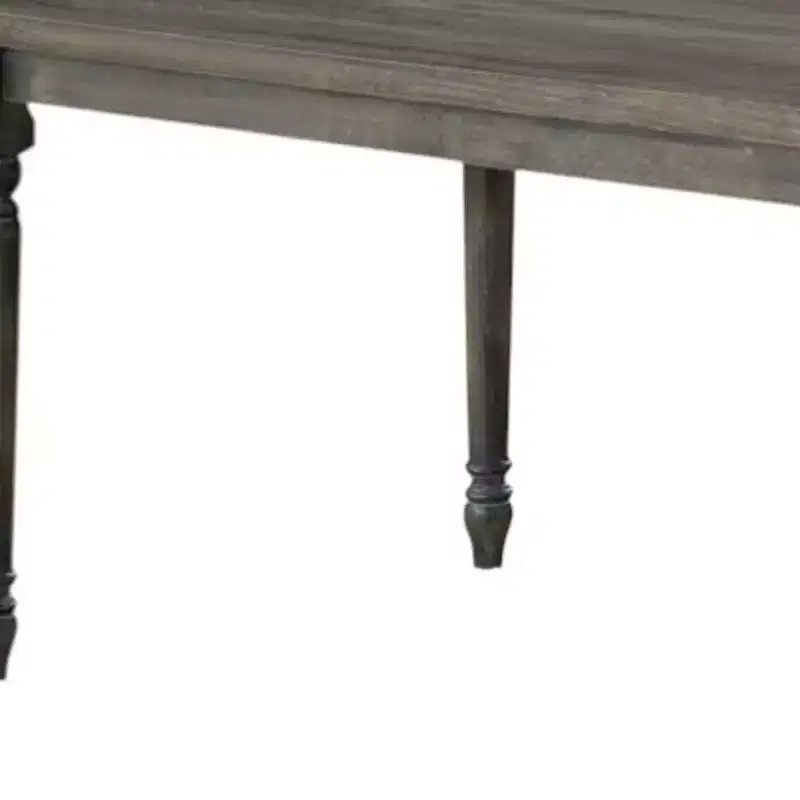 HomeRoots 59 Gray Wood Dining Table