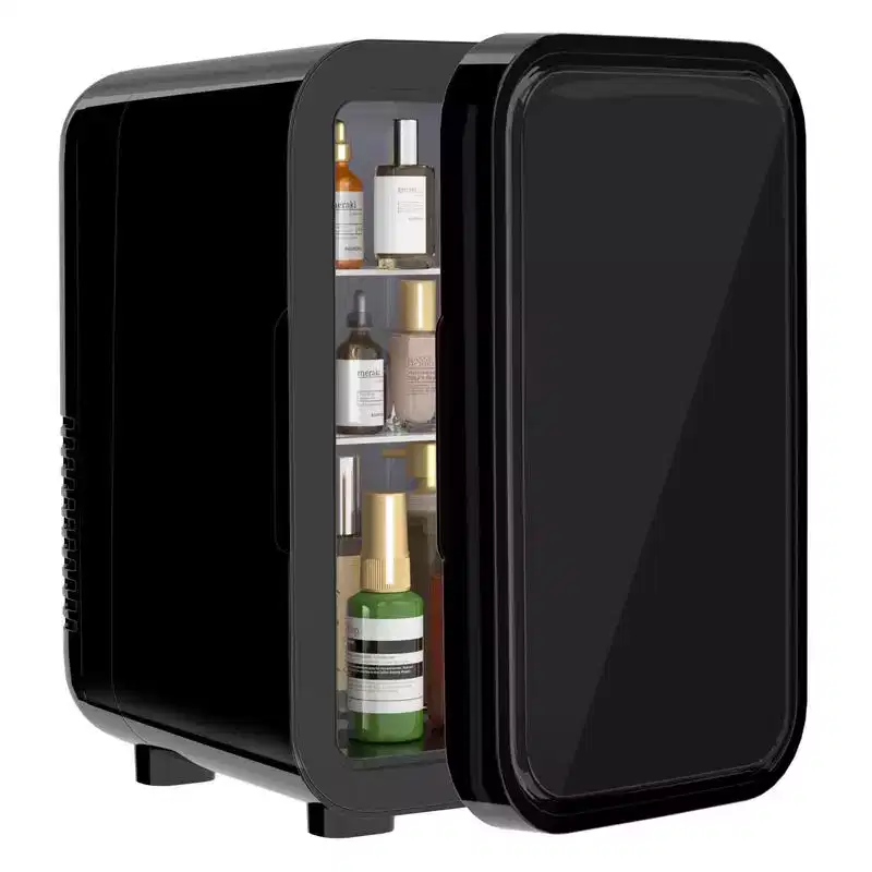 YASHE Mini Fridge, 6 Liter/8 Can 110V AC/DC Portable Thermoelectric Cooler Refrigerators for Bedroom, Skincare, Beverage, Office, Dorm Room and Car