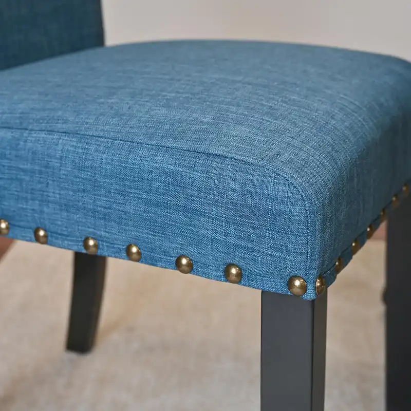 Roundhill Furniture Amisos 6-Piece Dining Set, Hairpin Dining Table with 4 Chairs and Upholstery Bench