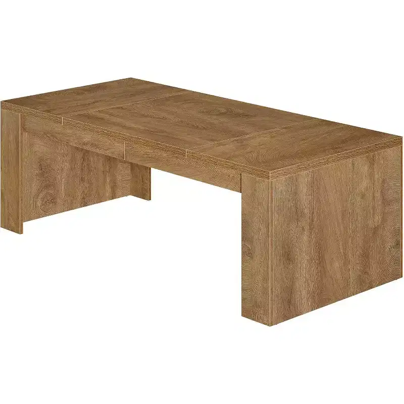 Lantine 70.9-Inch Rectangular Dining Table for 6-8, Farmhouse Wooden Kitchen Table, Large Dining Room Furniture for Kitchen, Living Room