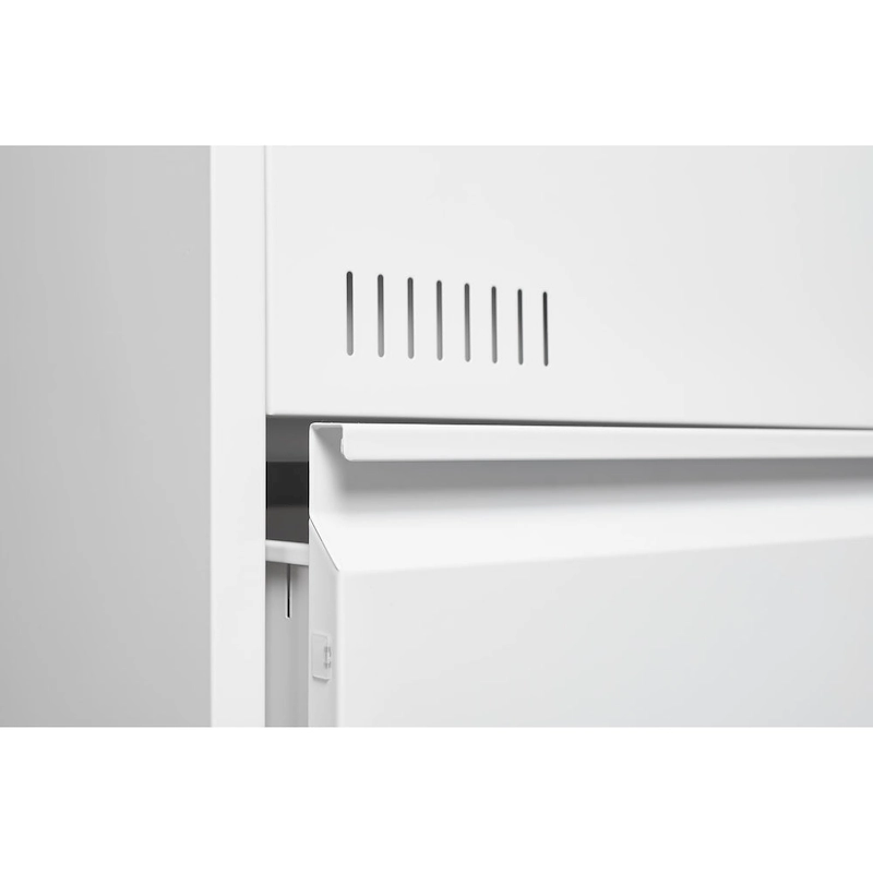 Black Locking Metal File Cabinets with Three Drawer, Lock and Key