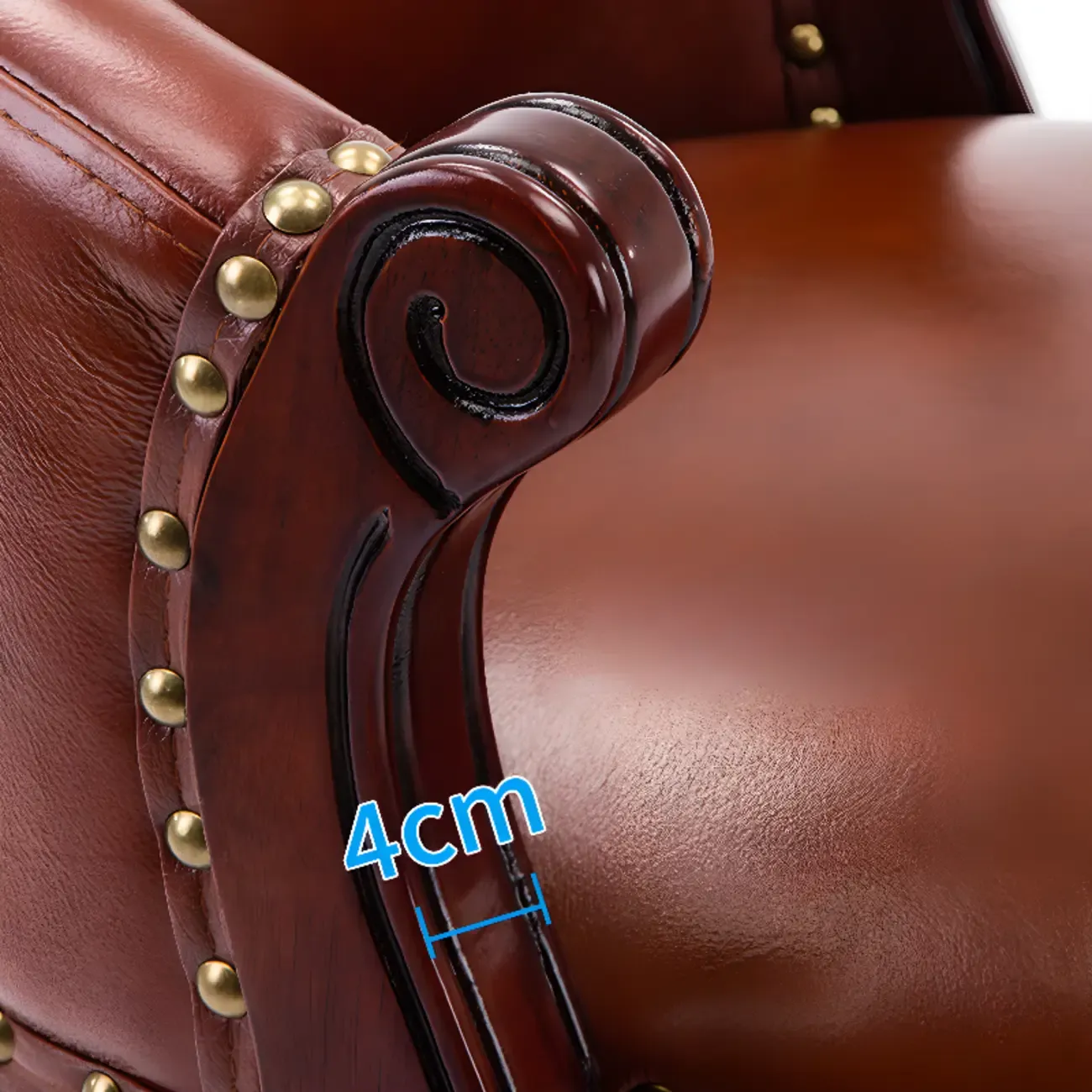 Solid Wood Leather Swivel Counter Stools with Backs