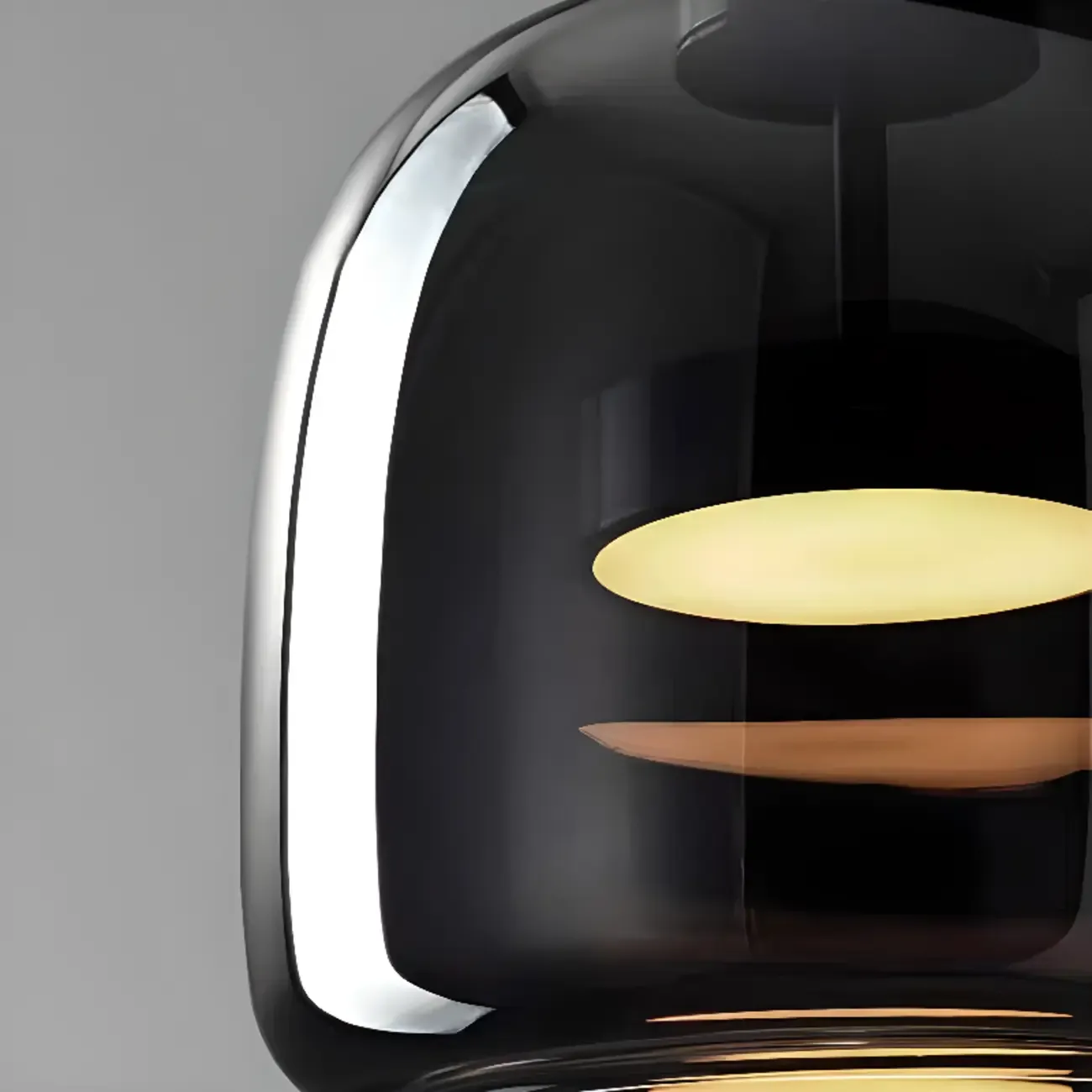 Dimmable Geometric Metal Glass LED Pendant Light