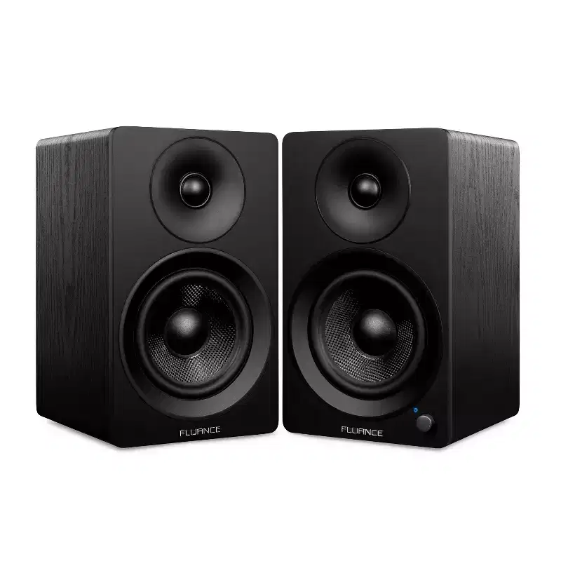 Fluance Ai41 Powered 2-Way 2.0 Stereo Bookshelf Speakers with 5 Drivers, 90W Amplifier for Turntable, TV, PC, Bluetooth