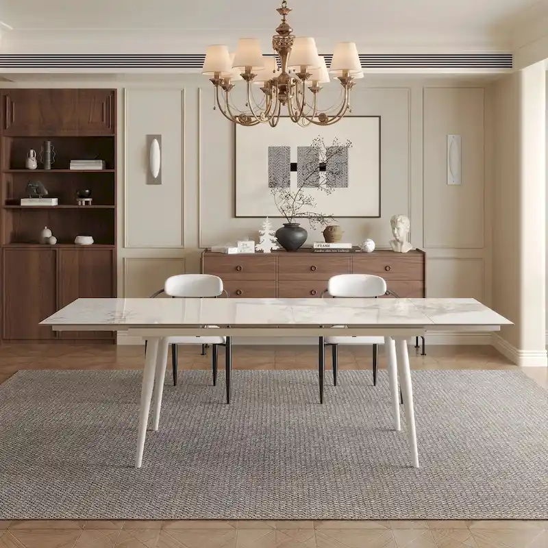 Rectangular Extendable Sintered Stone Dining Table