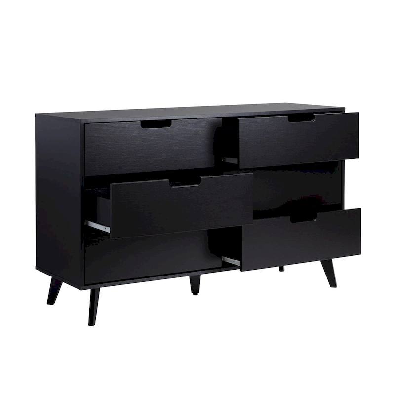Middlebrook Designs Hans 6 Drawer Dresser with Cut Out Handles