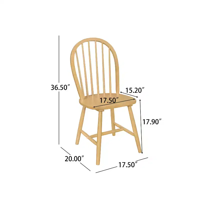 Christopher Knight Home Jafet Farmhouse High Back Spindle Dining Armless Chairs (Set of 2)