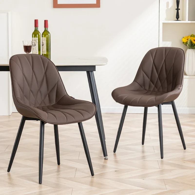 Upholstered Dining Chairs Set of 2 Modern Kitchen Chairs
