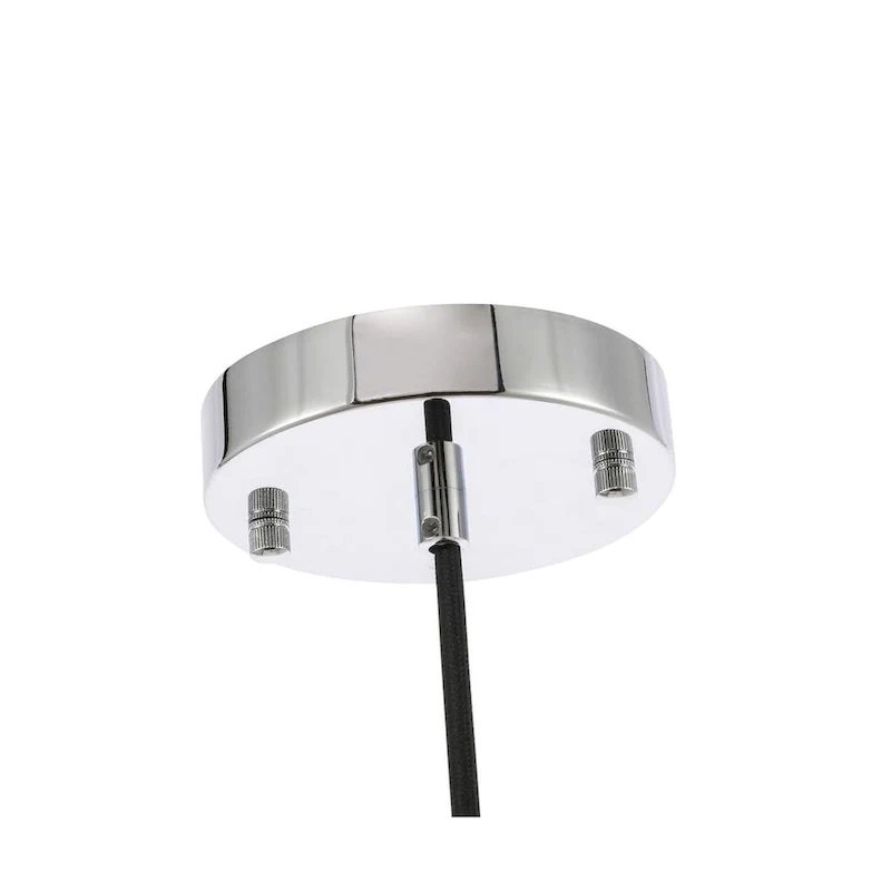 Klyli 11-inch 1-light Clear Seeded Glass Hanging Pendant