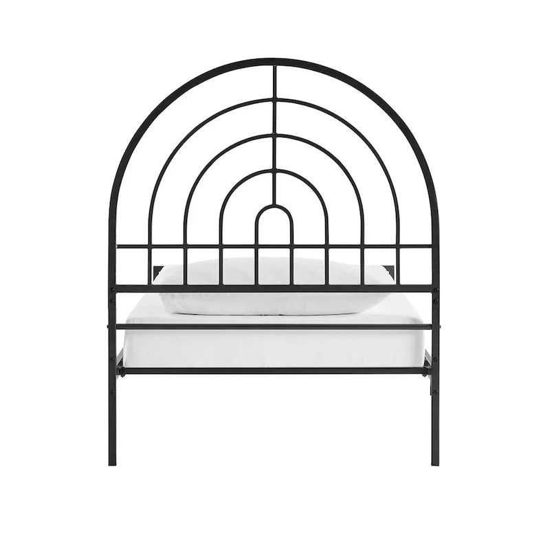 Modern Metal Arch Twin Bed Frame