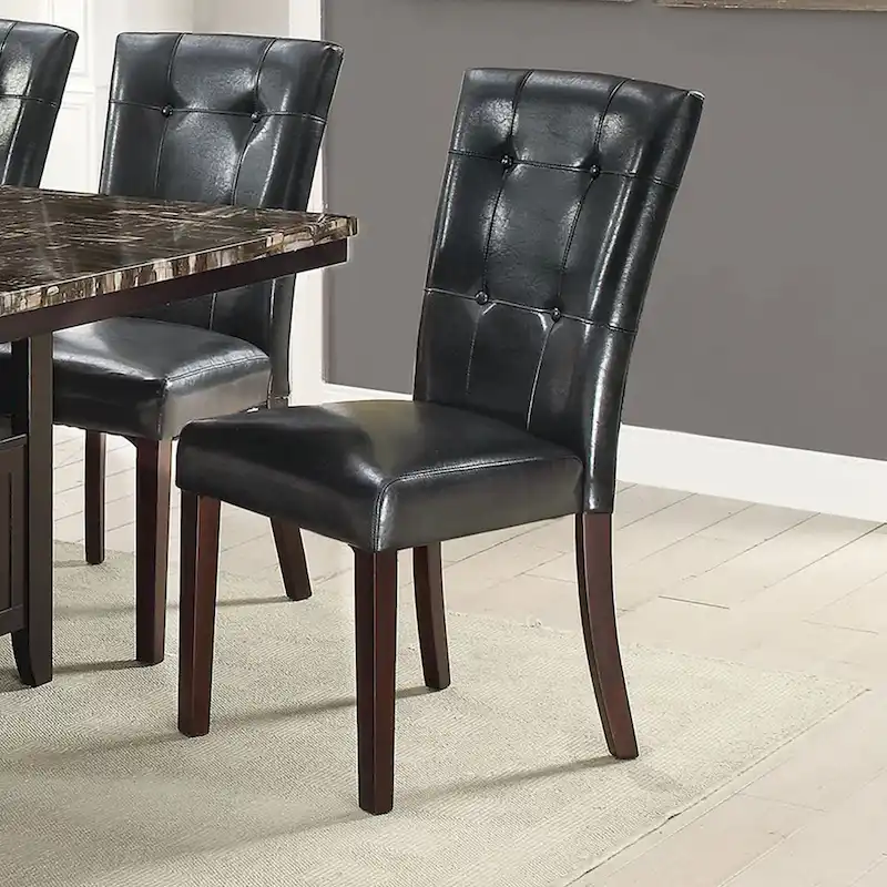 Leather Upholstered Dining Chair,Set of 2