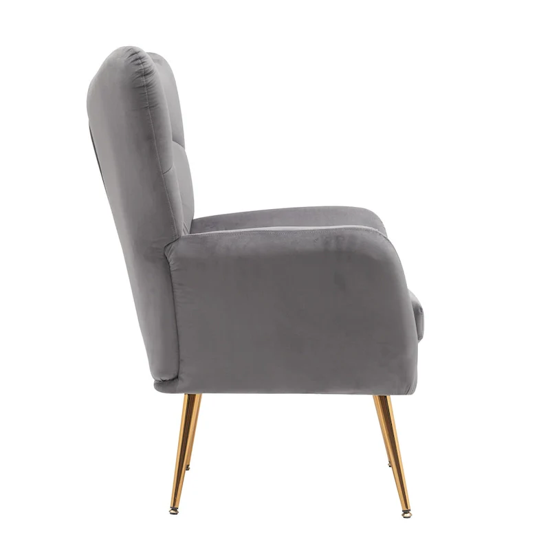 Mid Century Wingback Upholstered Accent Chair