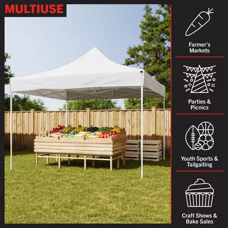 Stalwart 10x10 ft Pop Up Canopy Tent