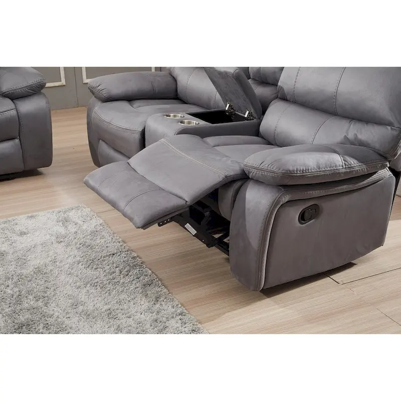 Microfiber Reclining Sofa, Loveseat and Chair