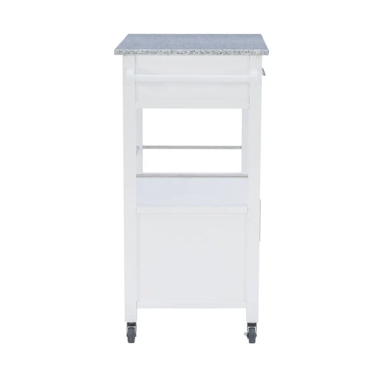 Elaine Mobile Kitchen Cart with Granite Top