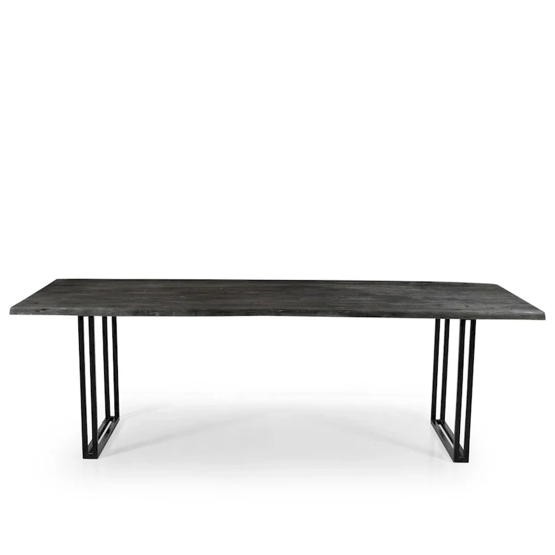 Solid Wood Dining Table - Gray