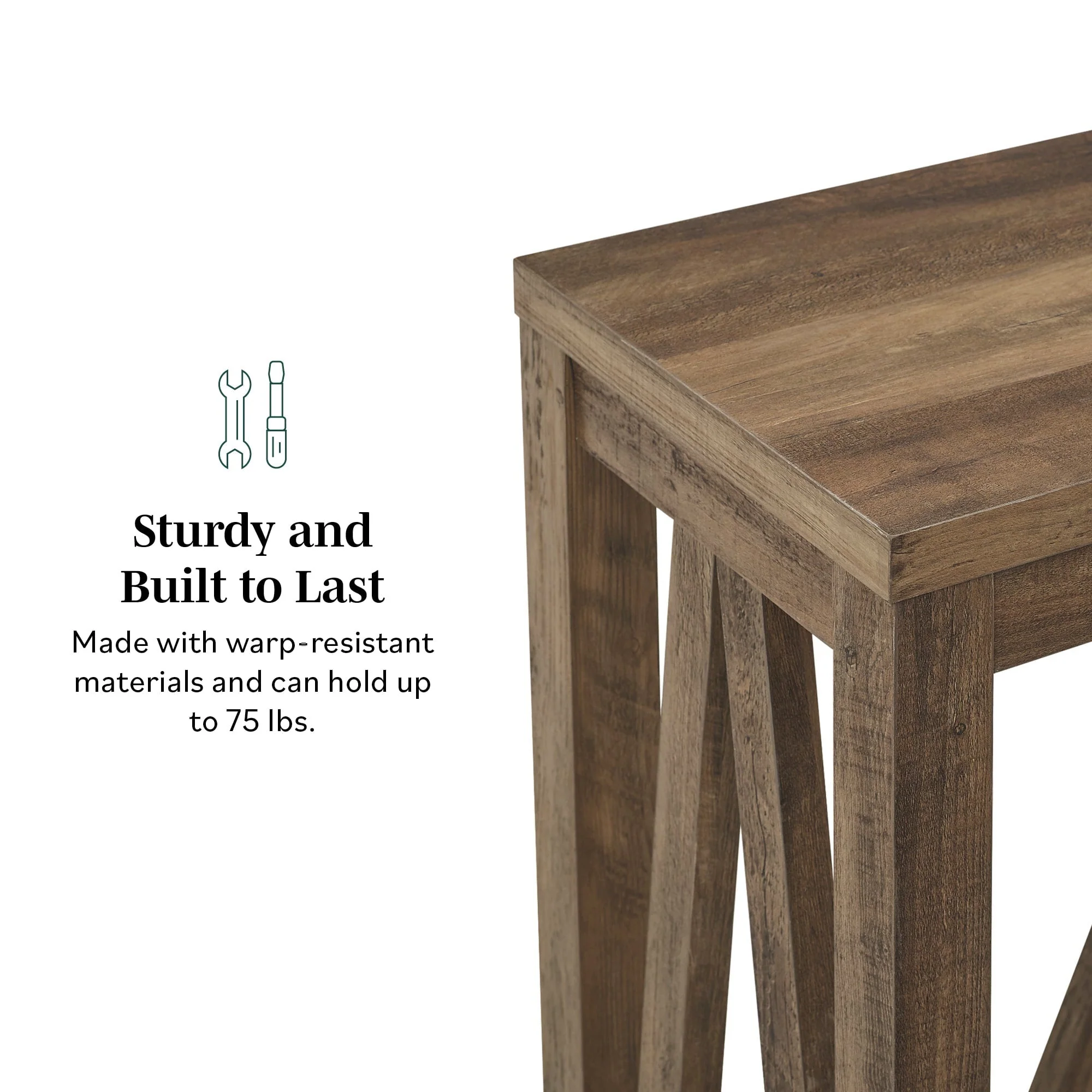 A-Frame Rustic Entry Table