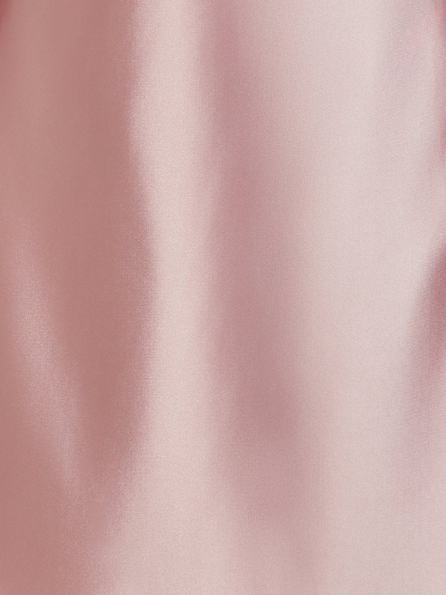 Pink - Sheath Spaghetti Straps Satin Homecoming Dress