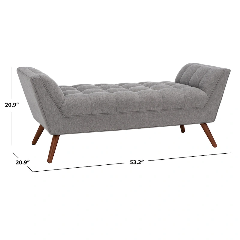 SAFAVIEH Couture Mlfrid Tufted Bench - 53.2 W x 20.9 L x 20.9 H - 53Wx21Dx21H