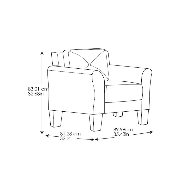 iLounge Harvard Microfiber Chair