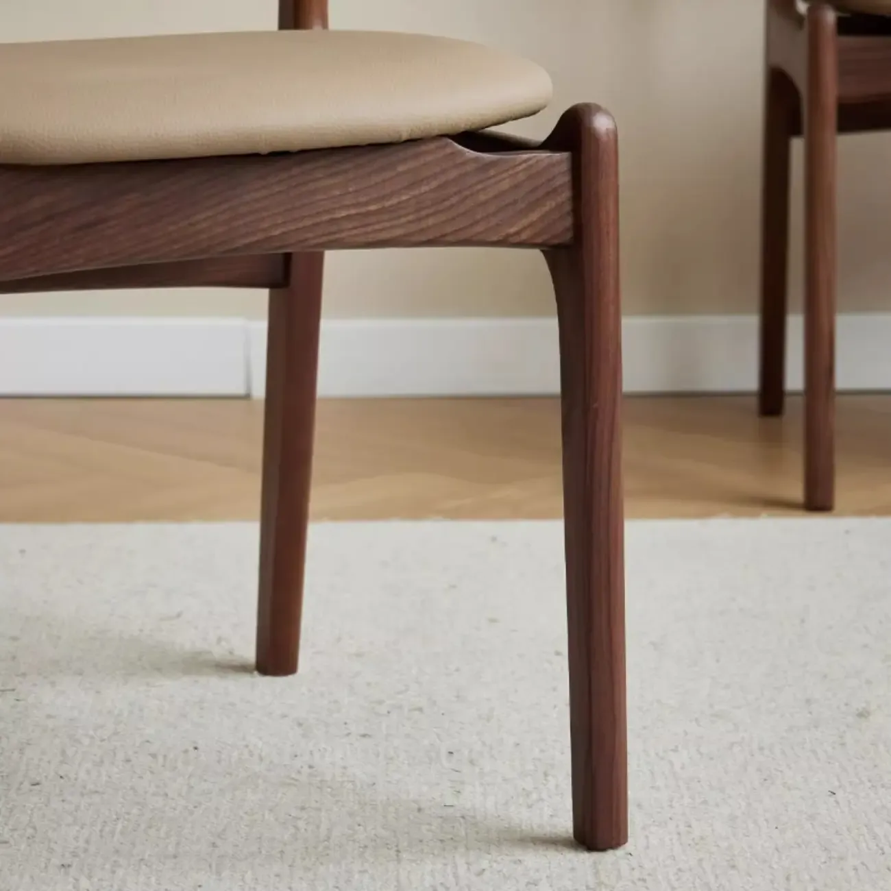 Modern Armless Faux Leather Dining Side Chair