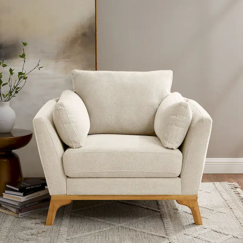 VANOMi 41.7  Modern Flared Arm Accent Chair