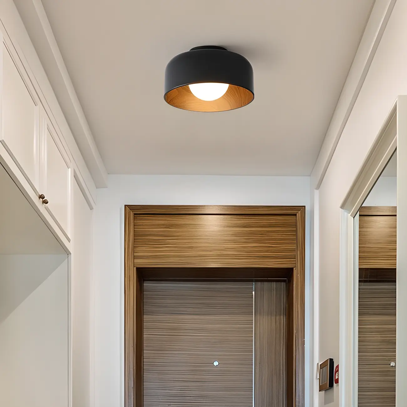 Modern Metal Jar-Shaped Semi Flush Ceiling Light