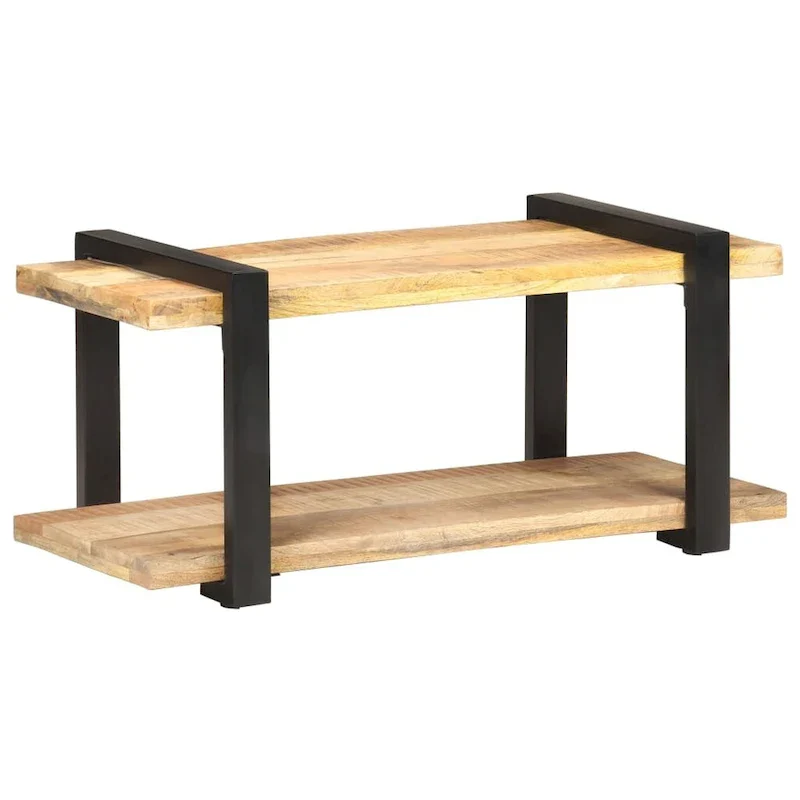 TV Stand 35.4x15.7x15.7 Rough Mango Wood