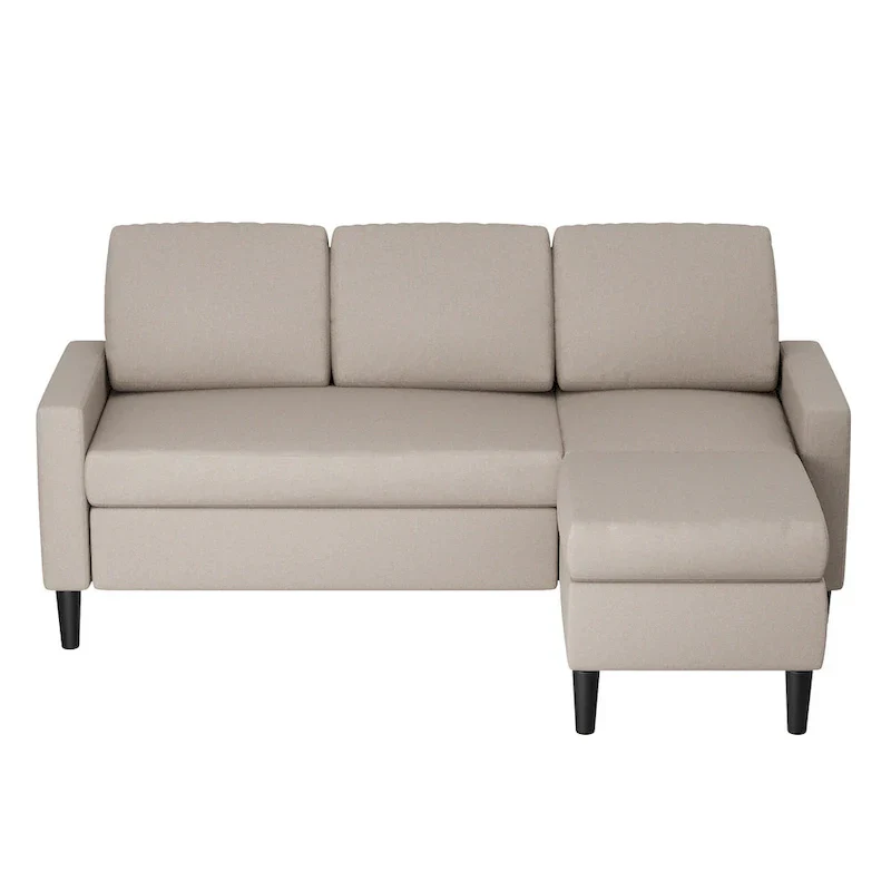 Futzca 74 Convertible Sectional Sofa Couch, Small L-Shaped Sofa