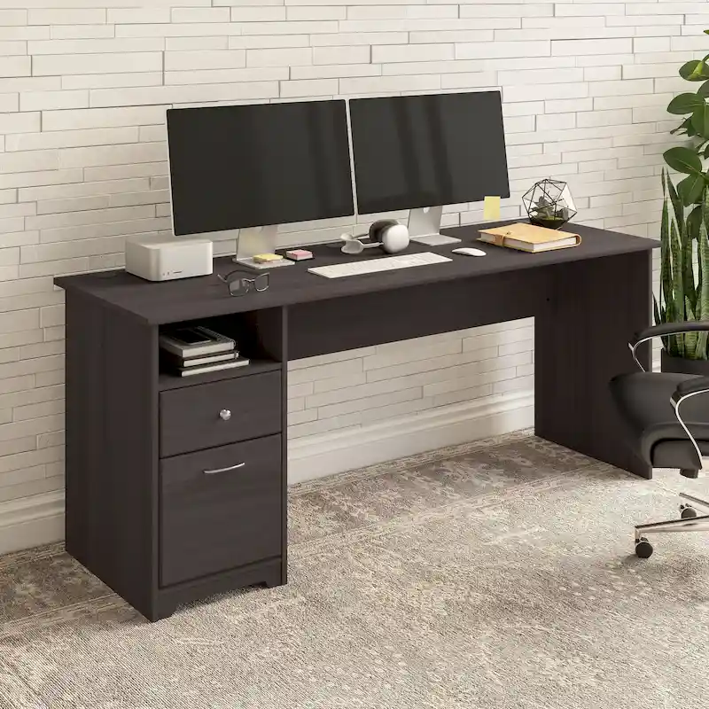 Home Office Computer Desk with Drawers by