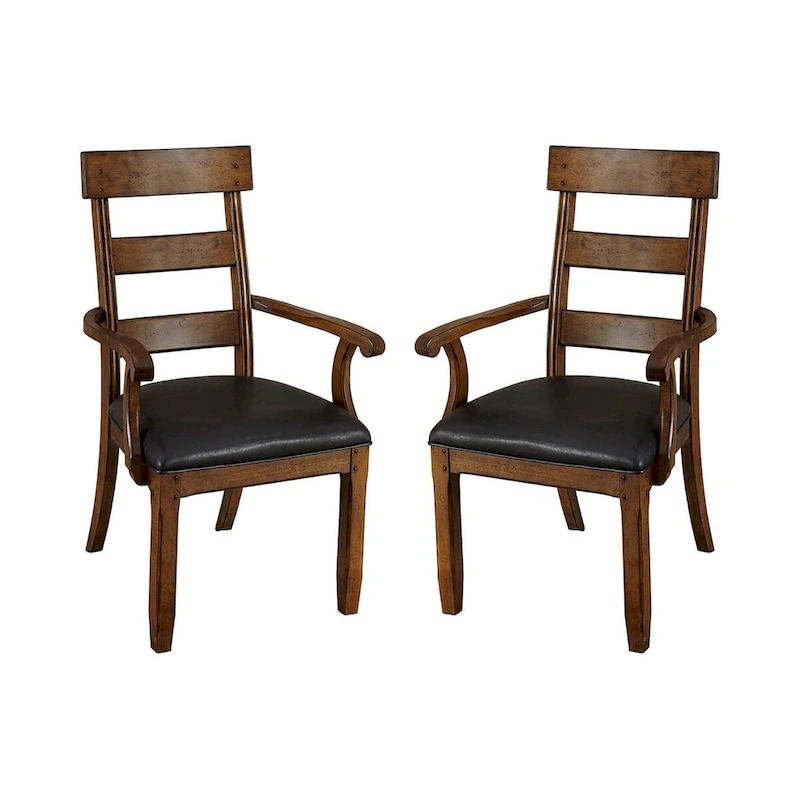 Simply Solid Kern Solid Wood Arm Chairs (Set of 2)