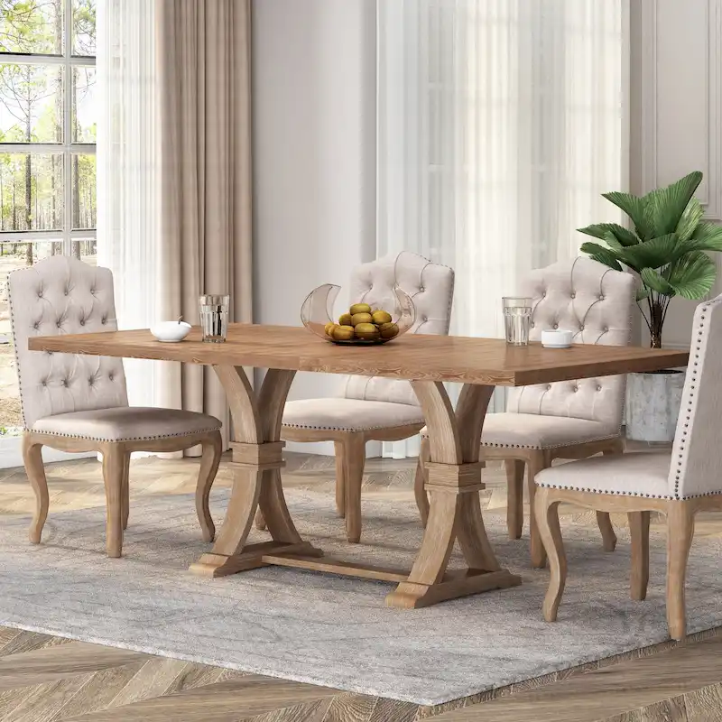 Bellion Wood Expandable Dining Table by