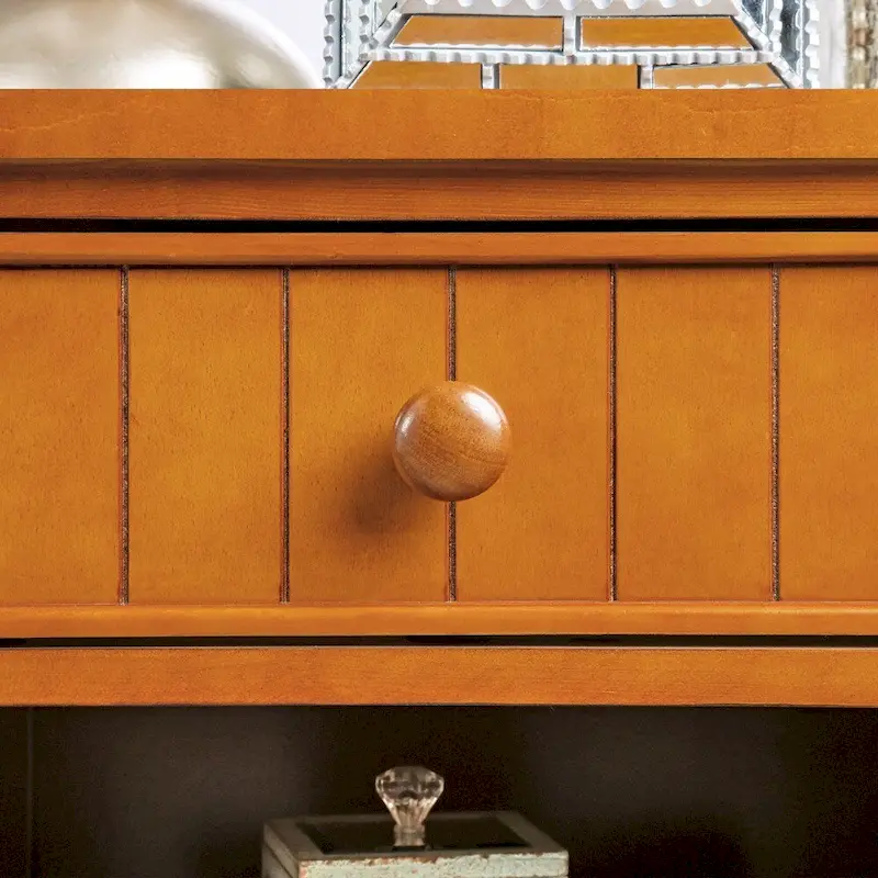 Ettrick Transitional Espresso Wood 1-Drawer Night Stand by Copper Grove