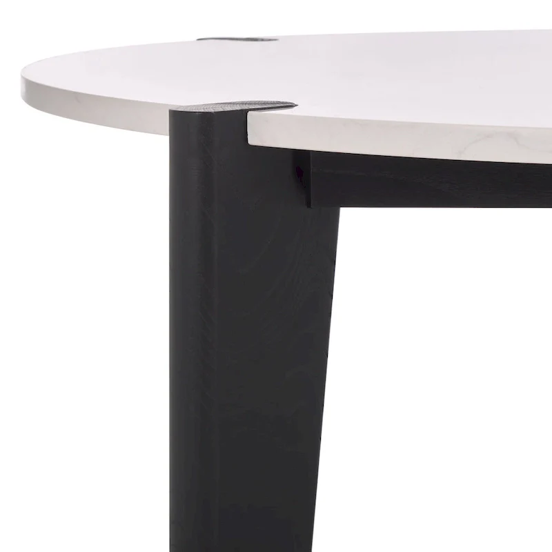 SAFAVIEH Couture Sarma Marble Top Round Coffee Table - 40 In. W x 40 In. D x 16 In. H - 40W x 40D x 16H