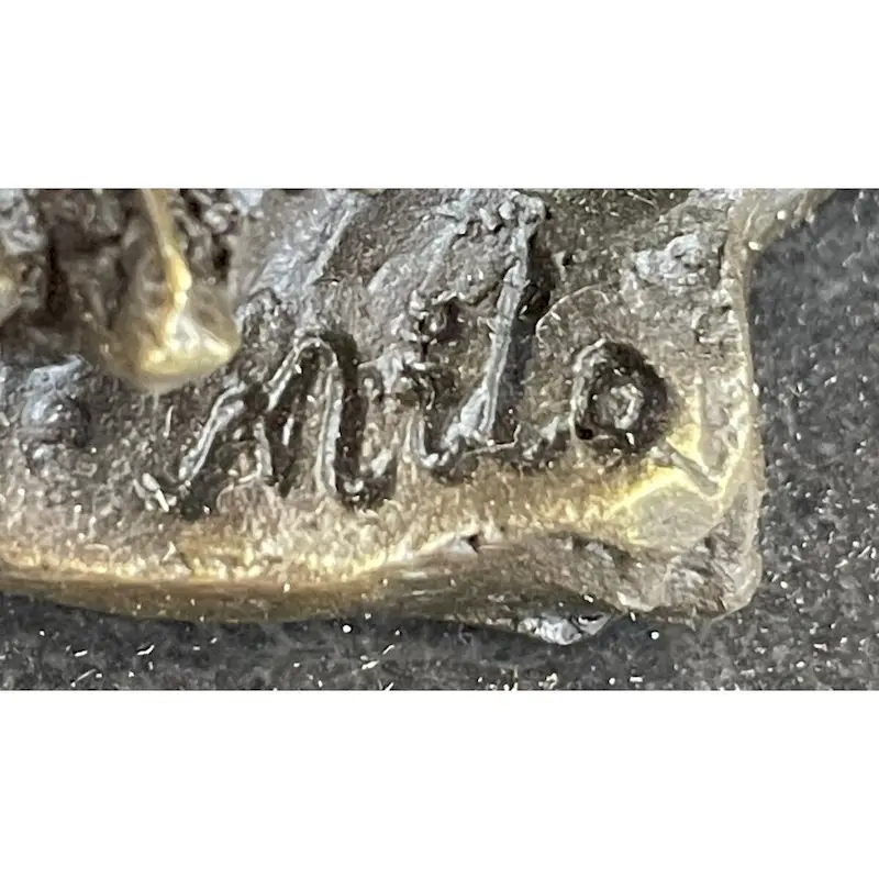 Native American Man Eagle Bronze Metal Bust Sculpture Statue On Marble Base